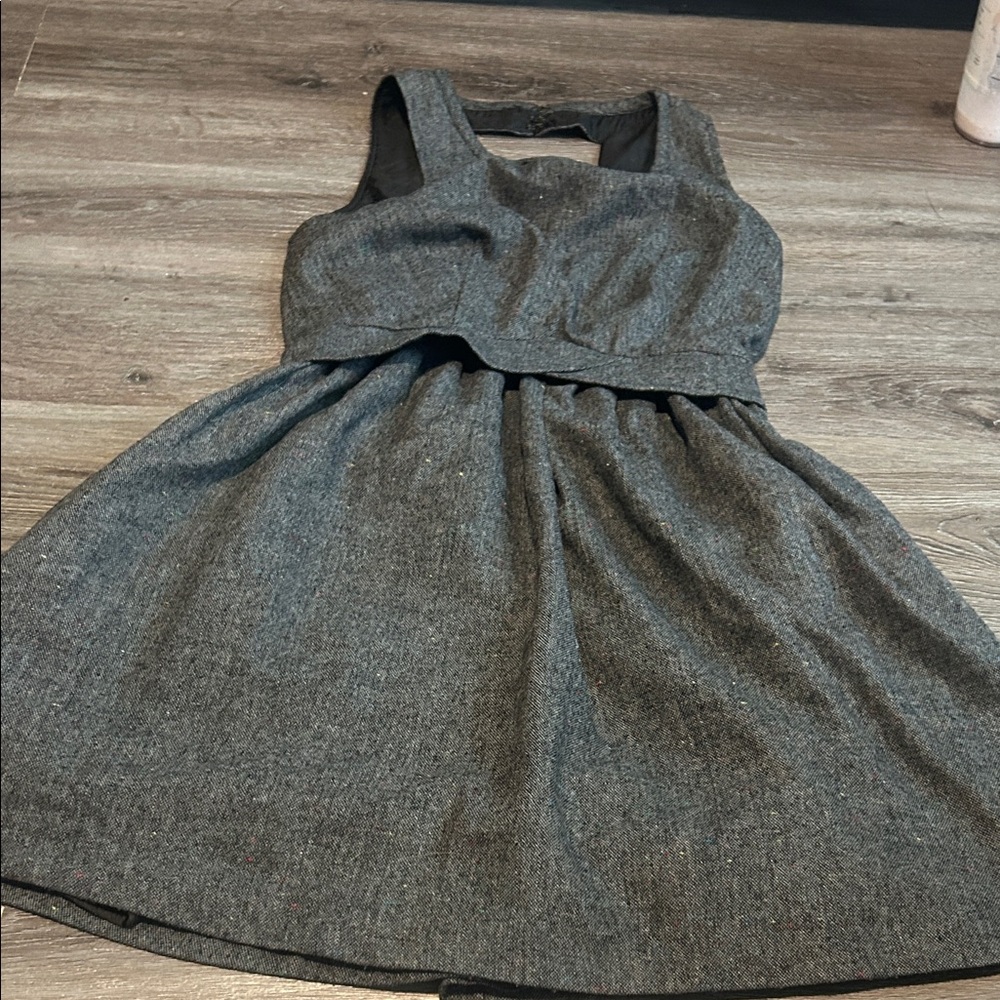 Wool Tweed Pinafore Urban Outfitters Cooperative Grey - Picture 5 of 5